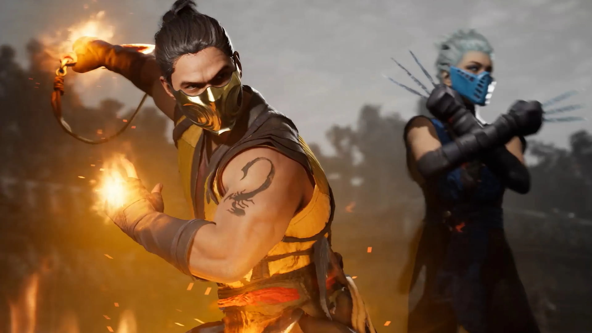 Mortal Kombat 1: Scorpion e Johnny Cage ganham gameplays